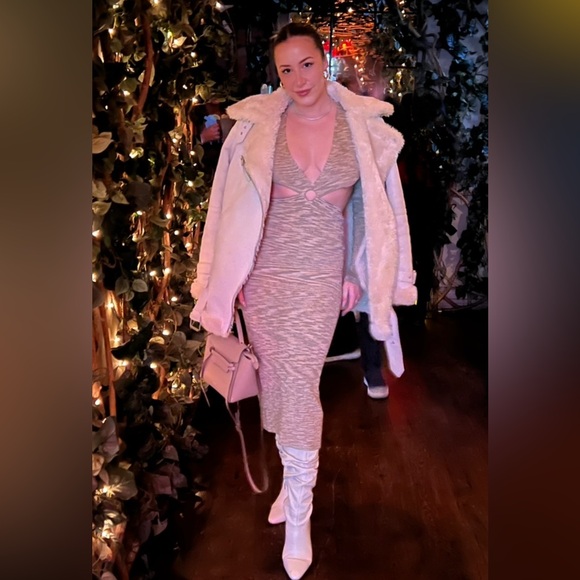 12th Tribe Knit Cutout Dress - Picture 1 of 5